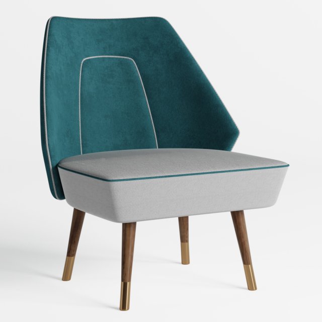 deux lounge chair 3D 模型 .c4d .max .obj .3ds .fbx .stl .blend 