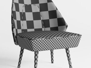deux lounge chair 3D 模型