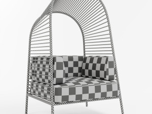 felix armchair by christian vivanco for los patrones Model 3D