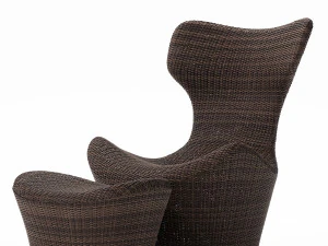 grande papilio outdoor armchair with ottoman 3D Model