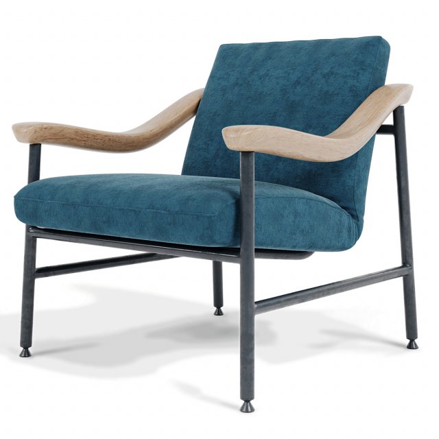 h russell armchair 3D 模型 .c4d .max .obj .3ds .fbx .stl .blend 