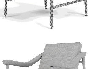 h russell armchair 3D 模型