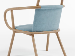 lounge armchair zantilam by very wood 3D Model