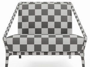 rive droite armchair ceccotti collezioni Model 3D