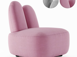 bunny armchair by sedes regia Model 3D