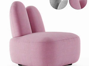 bunny armchair by sedes regia 3D Model