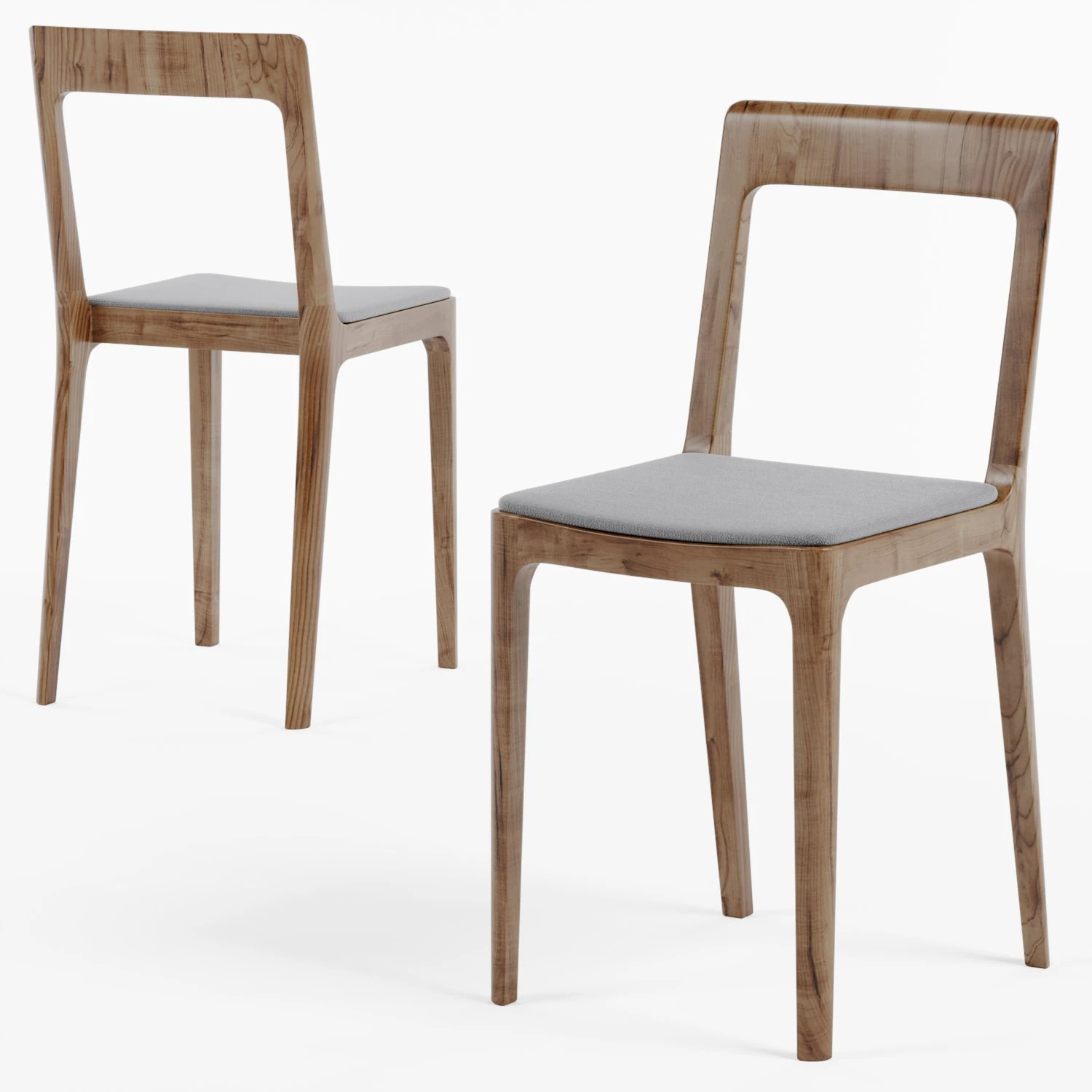 hiroshima maruni side chair 3D Model .c4d .max .obj .3ds .fbx .stl .blend 