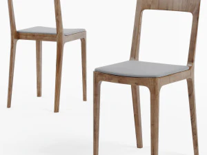 hiroshima maruni side chair 3D Model