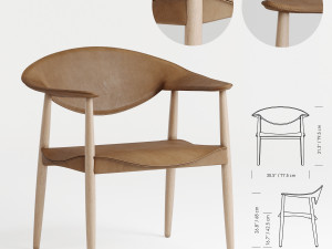 lm92p metropolitan chair Model 3D