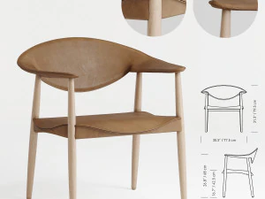 lm92p metropolitan chair 3D Model