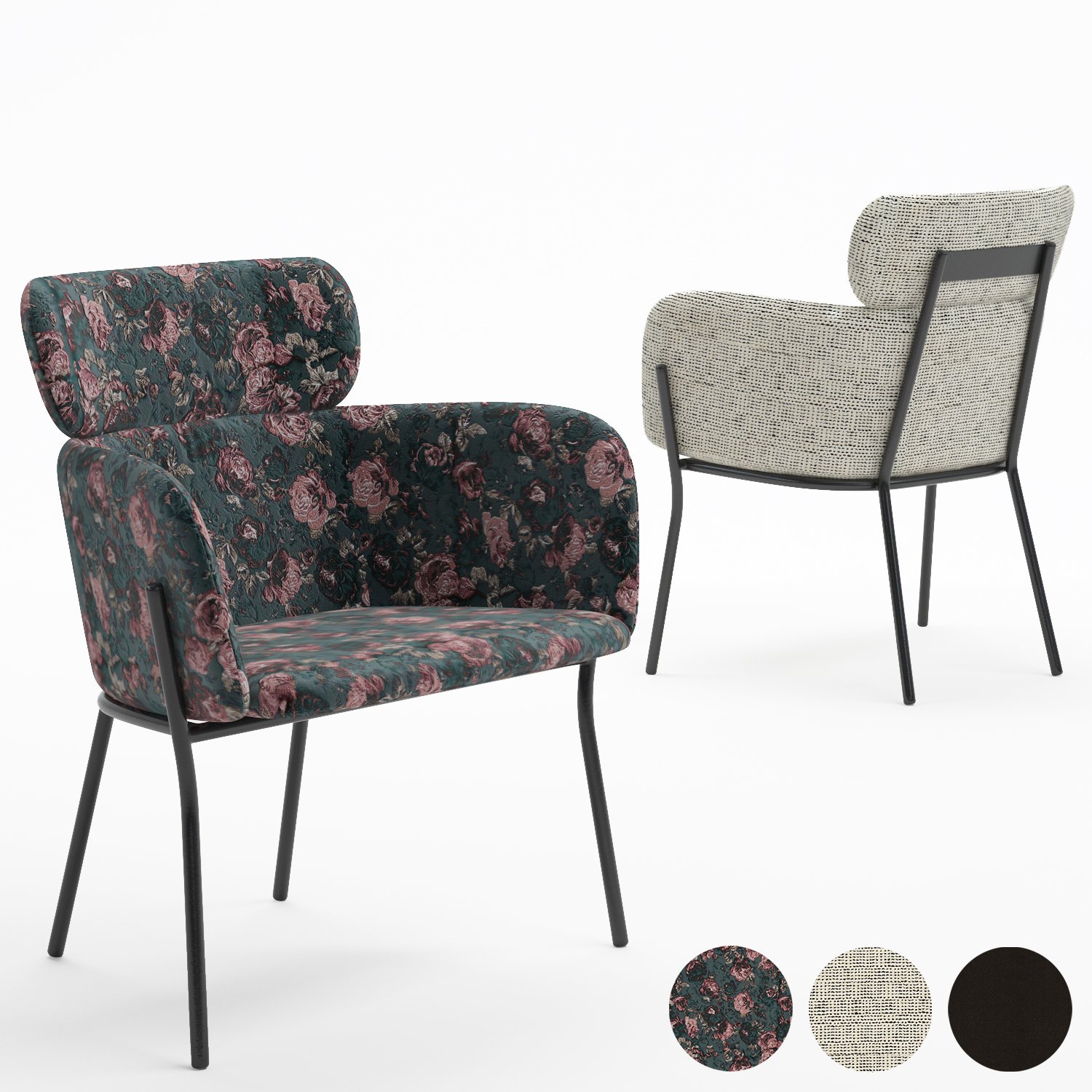 Azalea grey mink chair online