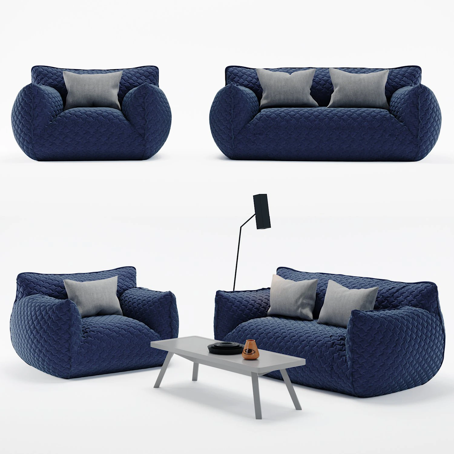 gervasoni nuvola collection 3D Model .c4d .max .obj .3ds .fbx .stl .blend 