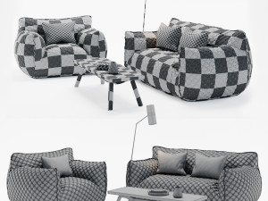 gervasoni nuvola collection 3D Модель