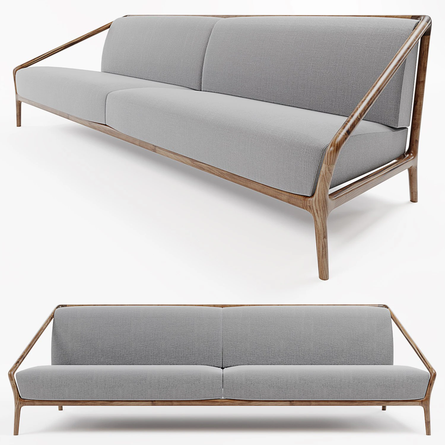 rive droite sofa ceccotti collezioni 3D Model .c4d .max .obj .3ds .fbx .stl .blend 