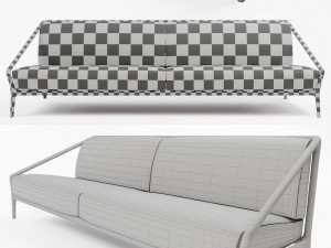 rive droite sofa ceccotti collezioni Modèle 3D