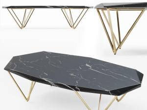 liquid marble coffee table Model 3D