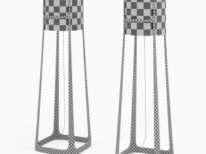 beaubien floor lamp Modello 3D