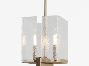london pendant 2 light Model 3D