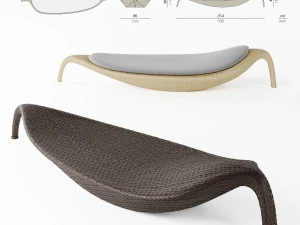 sedia da spiaggia - la collezione Leaf Modello 3D