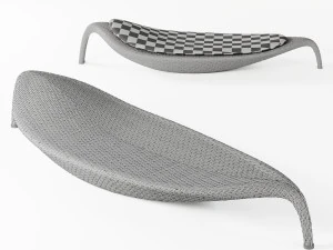 beach chair - the leaf collection 3D Model