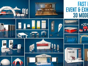 Event and exhibition pack 3D Model