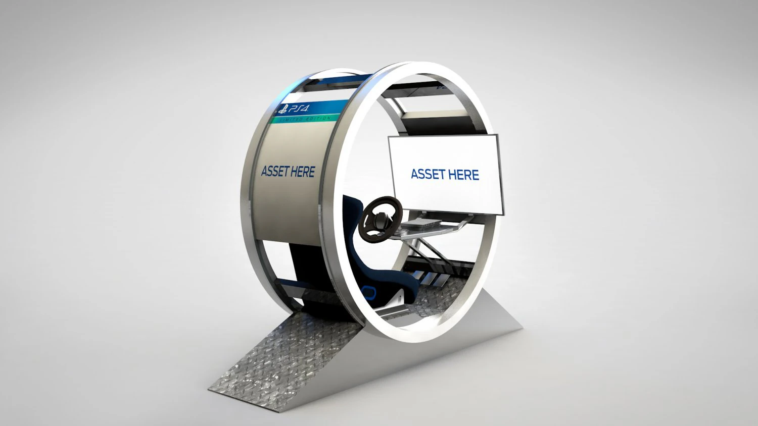 racing simulator - gt pod 3D Model .c4d .max .obj .3ds .fbx .stl .blend