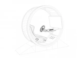 racing simulator - gt pod 3D Model