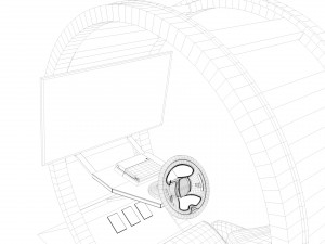 racing simulator - gt pod Model 3D