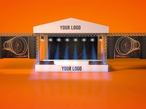outdoor concert stage 3D Модель