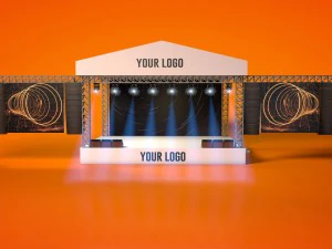 outdoor concert stage 3D Model