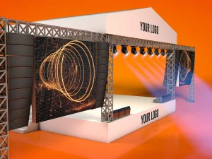 outdoor concert stage 3D Model