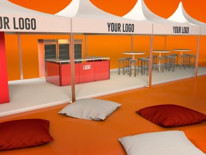 outdoor event tent stand 3D Model