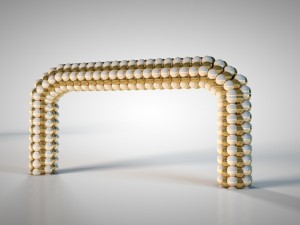balloon arch - zeplin - triangle flag Model 3D