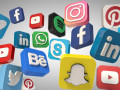 social media icons 3D Model
