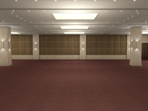 hotel conference hall low-poly 3D Модель