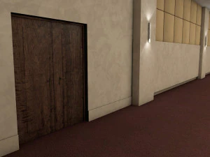 hotel conference hall low-poly 3D Model