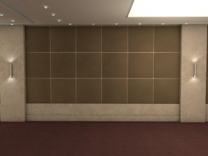 hotel conference hall low-poly 3D Model