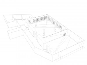 hotel conference hall low-poly 3D Model