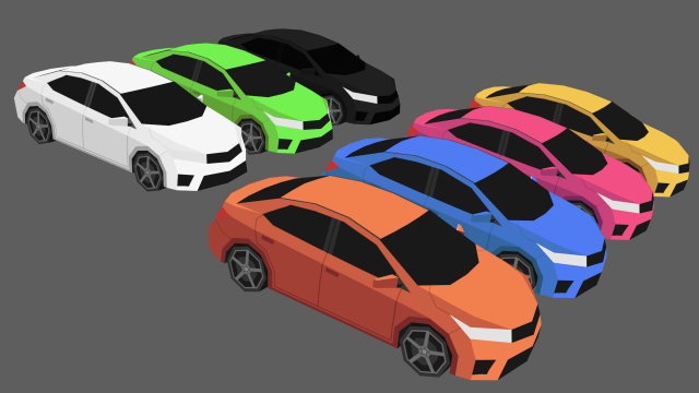 game ready car 3D 모델 .c4d .max .obj .3ds .fbx .stl .blend 