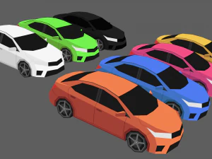 खेल के लिए तैयार कार 3D मॉडल