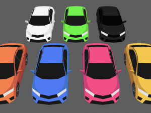 game ready car 3D 모델