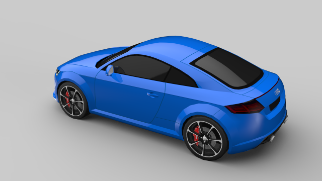 audi tt game ready 3D Модель .c4d .max .obj .3ds .fbx .stl .blend 
