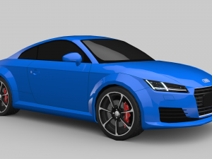 audi tt game ready 3D Модель