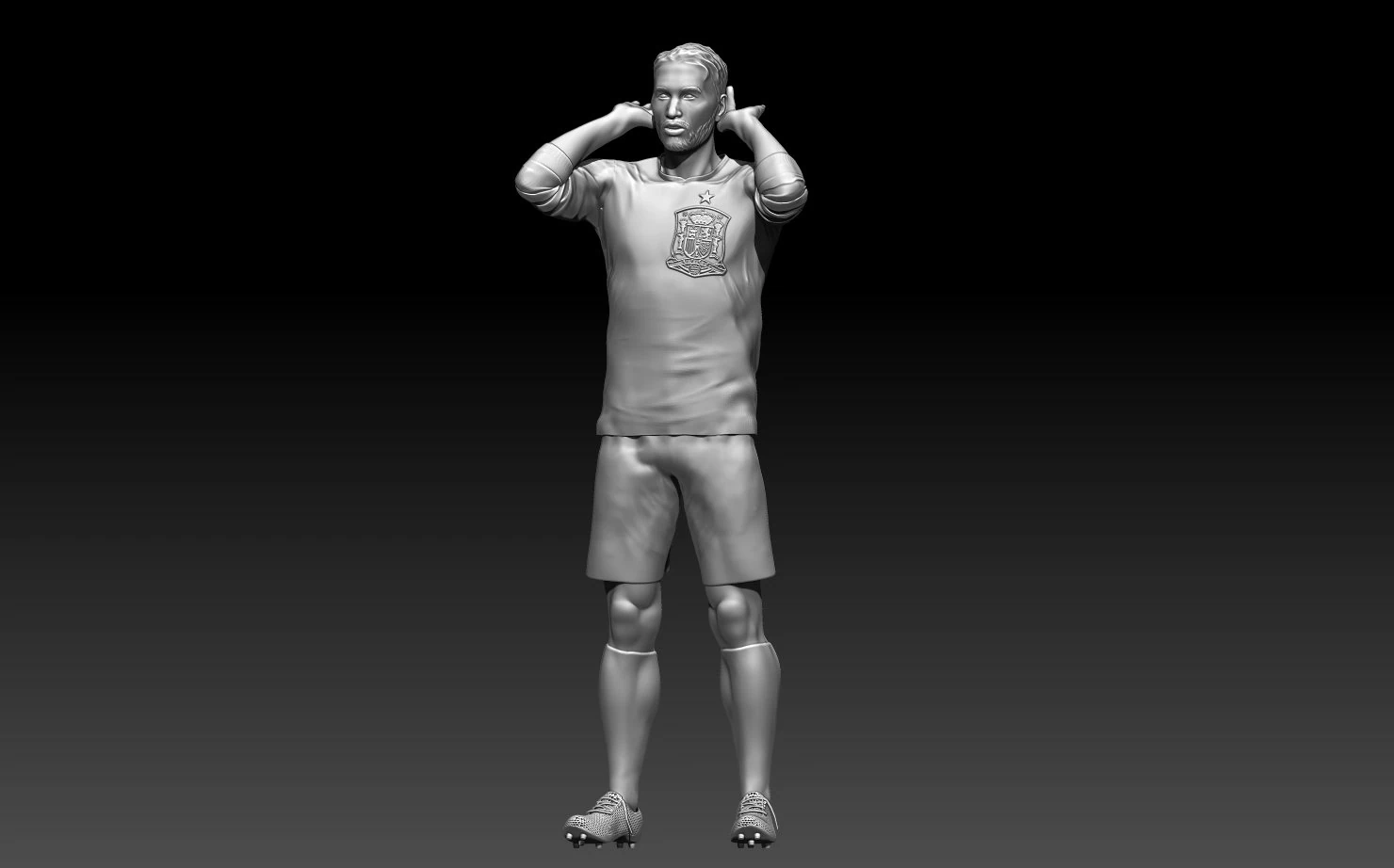 sergio ramos 3d print 3D Print Model .c4d .max .obj .3ds .fbx .stl .blend 