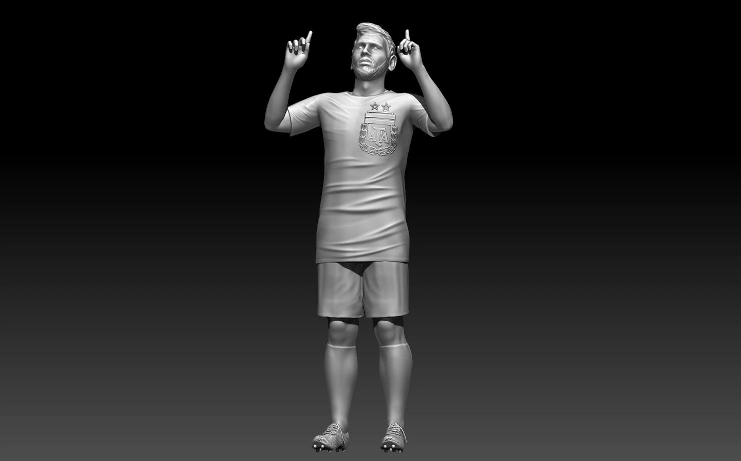 leo messi 3d print 3D Print Model .c4d .max .obj .3ds .fbx .stl .blend 