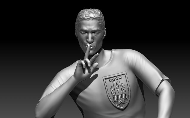 luis suarez 3d print 3D Print Model .c4d .max .obj .3ds .fbx .stl .blend 
