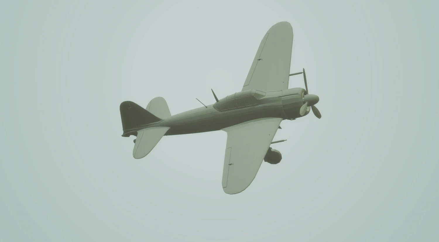 a6m2 japanese zero fighter wings and wheels down 3D Model .c4d .max .obj .3ds .fbx .stl .blend 