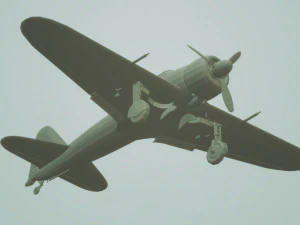 a6m2 japanese zero fighter wings and wheels down 3D Model