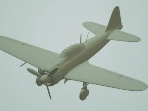 a6m2 japanese zero fighter wings and wheels down 3D Model