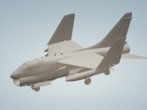 a7 corsair for carriers wings folded 3D 模型